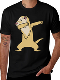 Dabbing Ferret Graphic T-Shirt - Cool Animal Tee product image 1