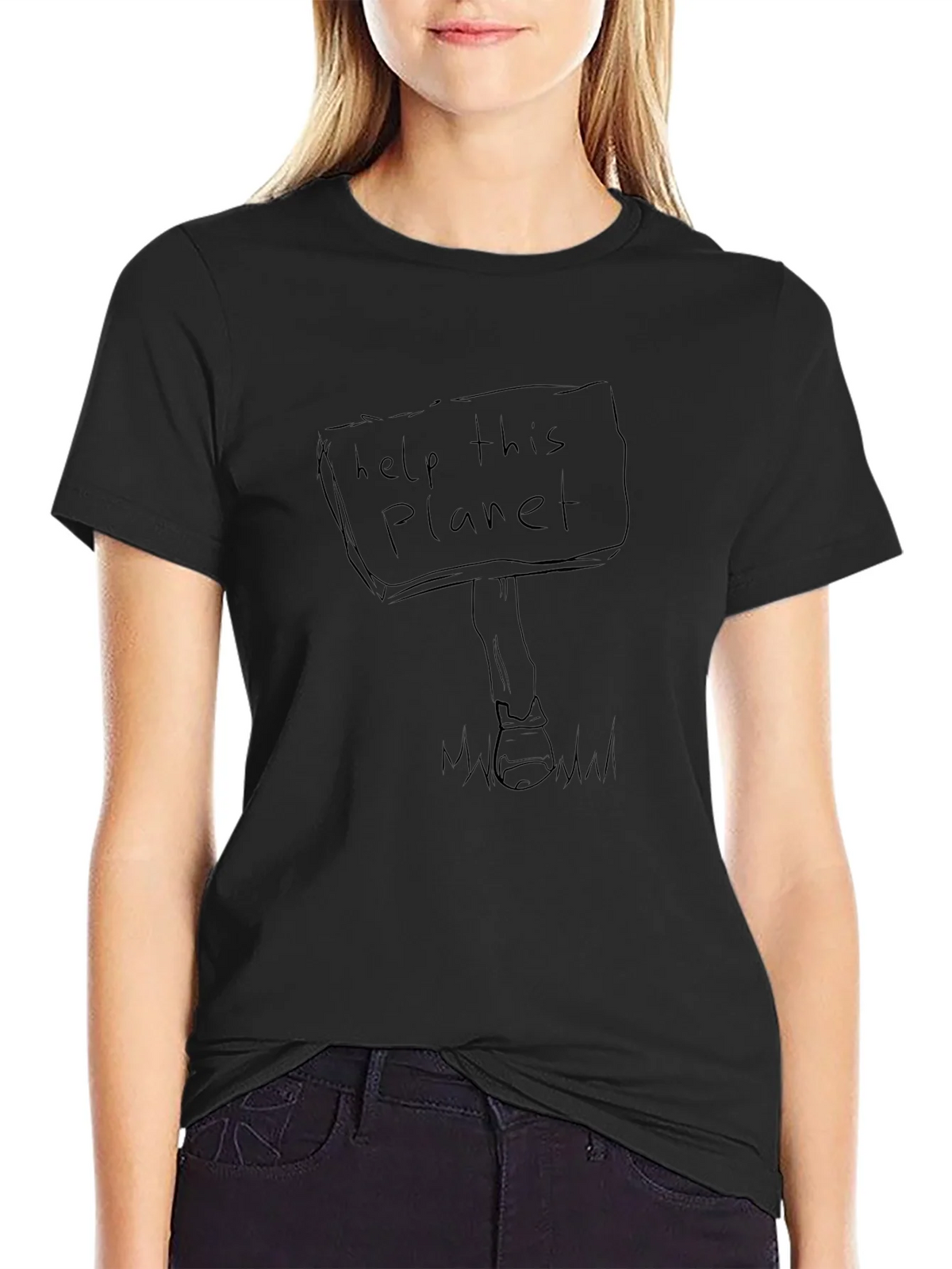 Help This Planet Graphic Tee - Eco-Friendly Fashion product image 2