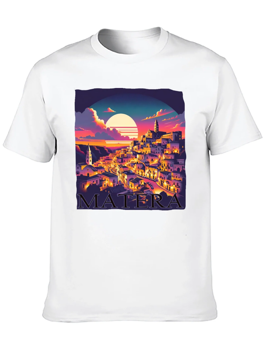 Matera Italy Sunset Graphic Tee product image 9