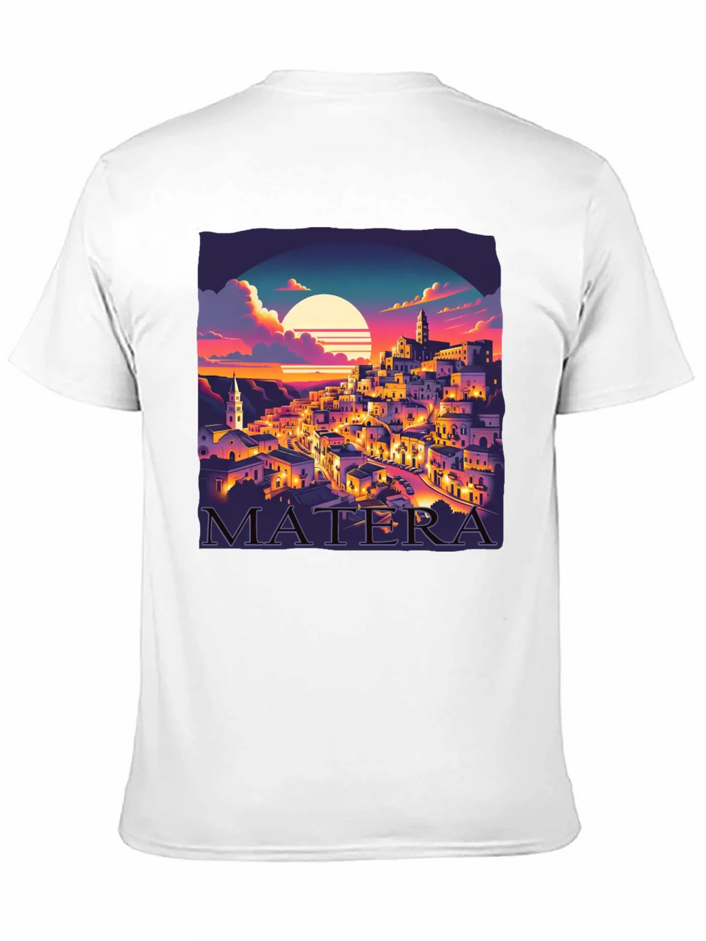 Matera Italy Sunset Graphic Tee product image 10