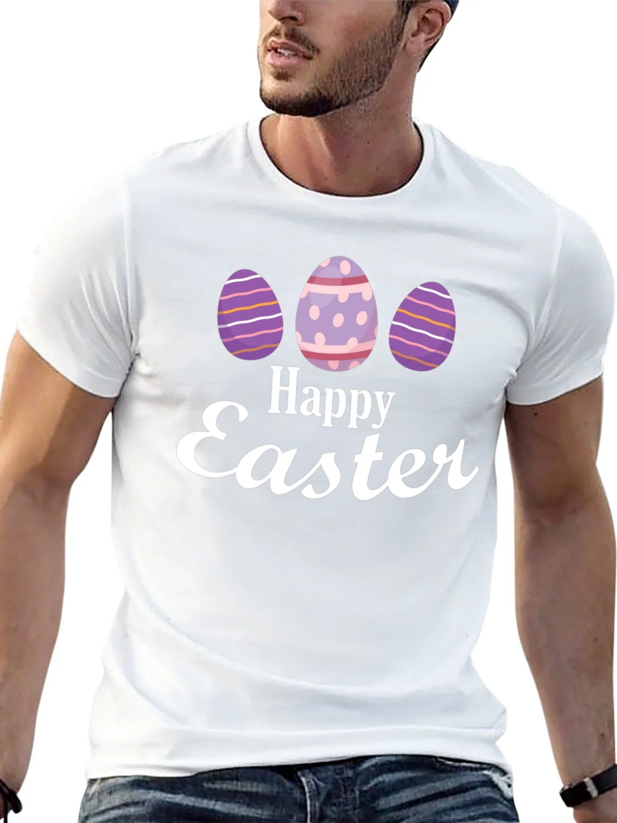 Happy Easter Egg Graphic T-Shirt product image 10