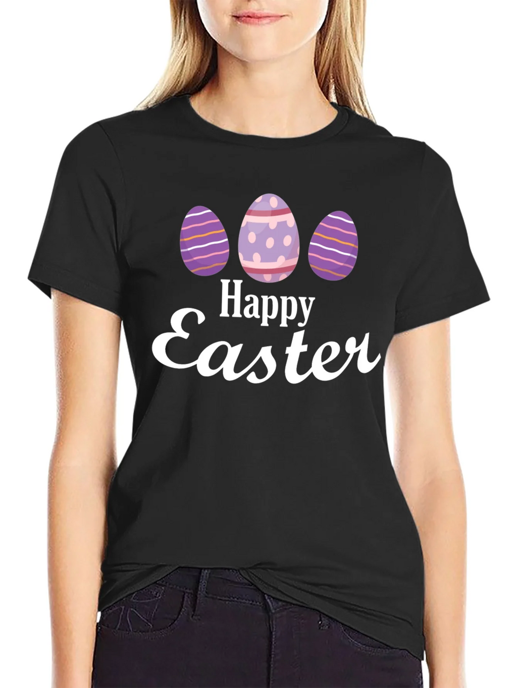 Happy Easter Egg Graphic T-Shirt product image 2