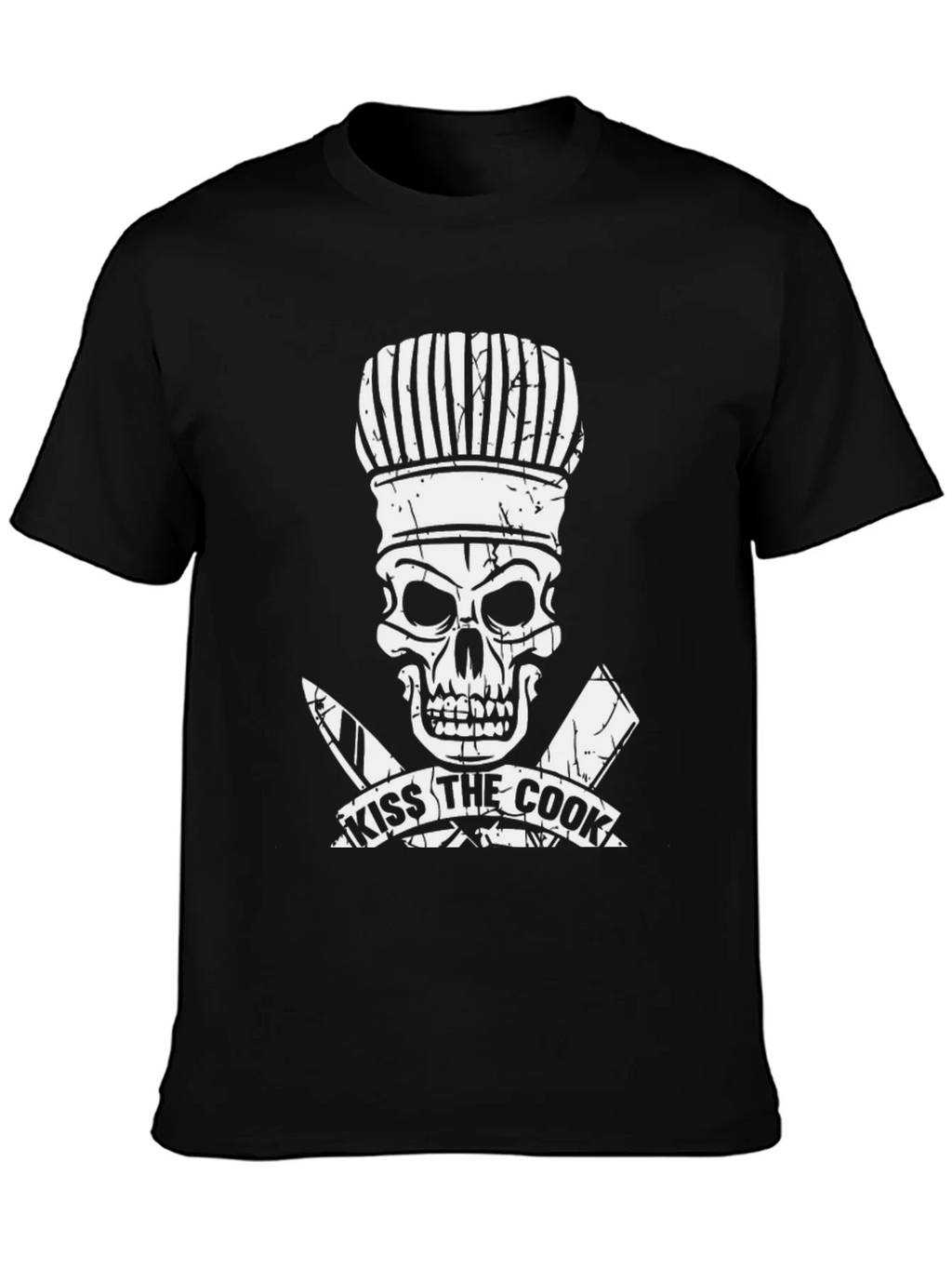 Kiss the Cook Skull Chef T-Shirt product image 3