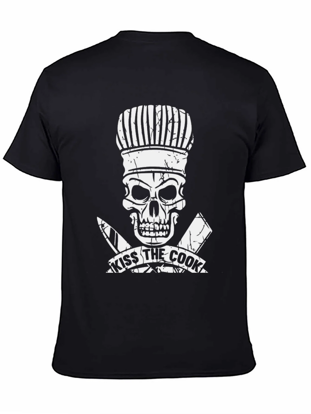 Kiss the Cook Skull Chef T-Shirt product image 4