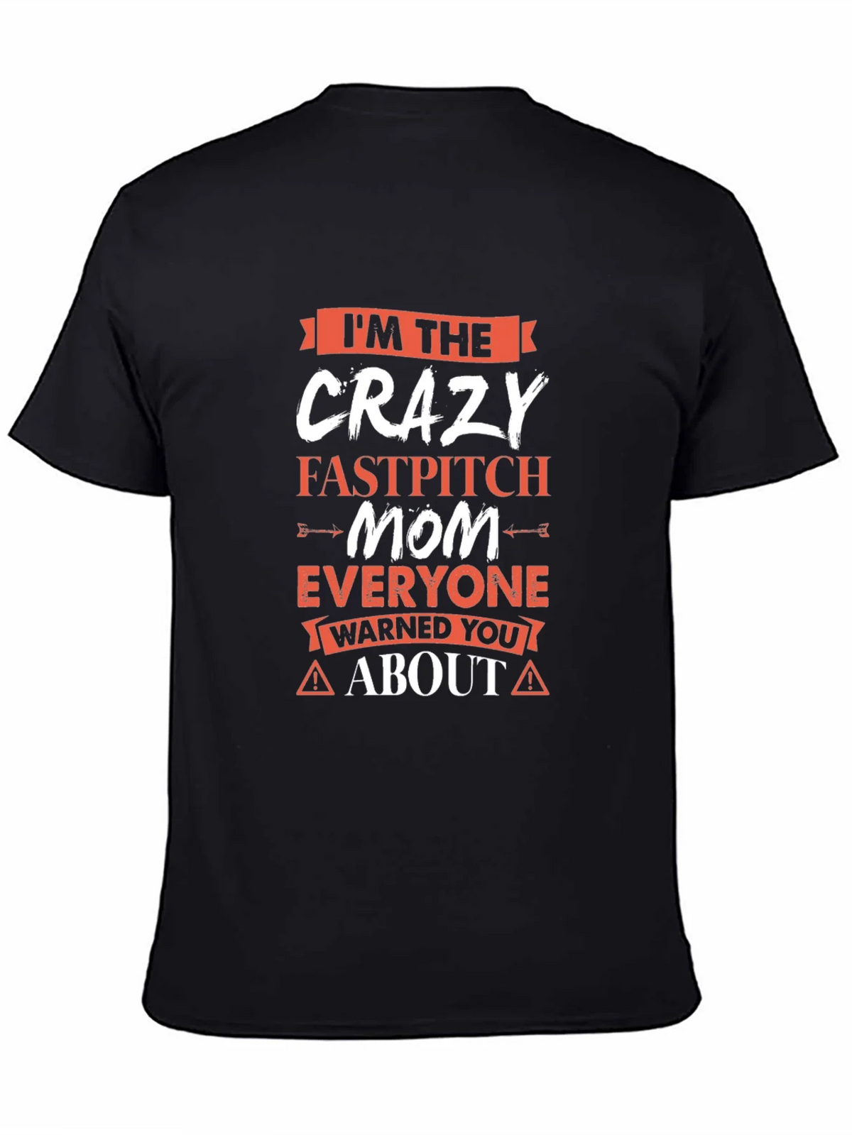 Crazy Fastpitch Mom Graphic Tee product image 4