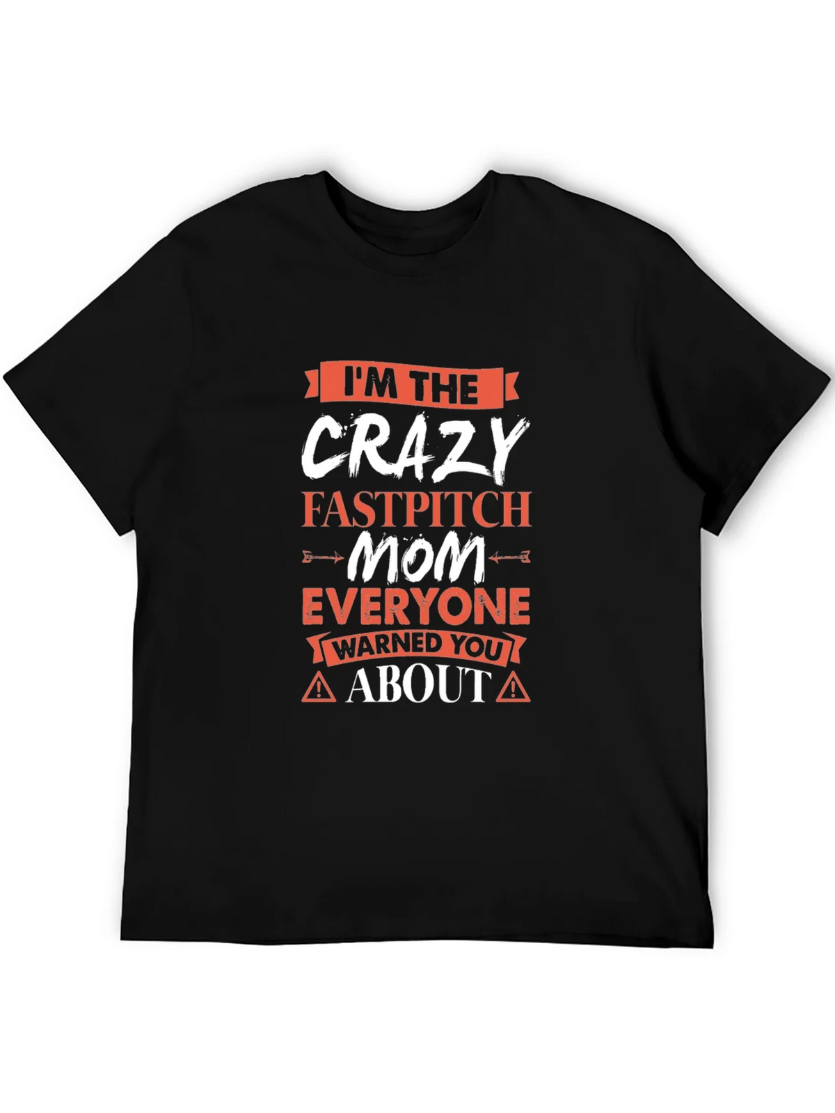 Crazy Fastpitch Mom Graphic Tee product image 5