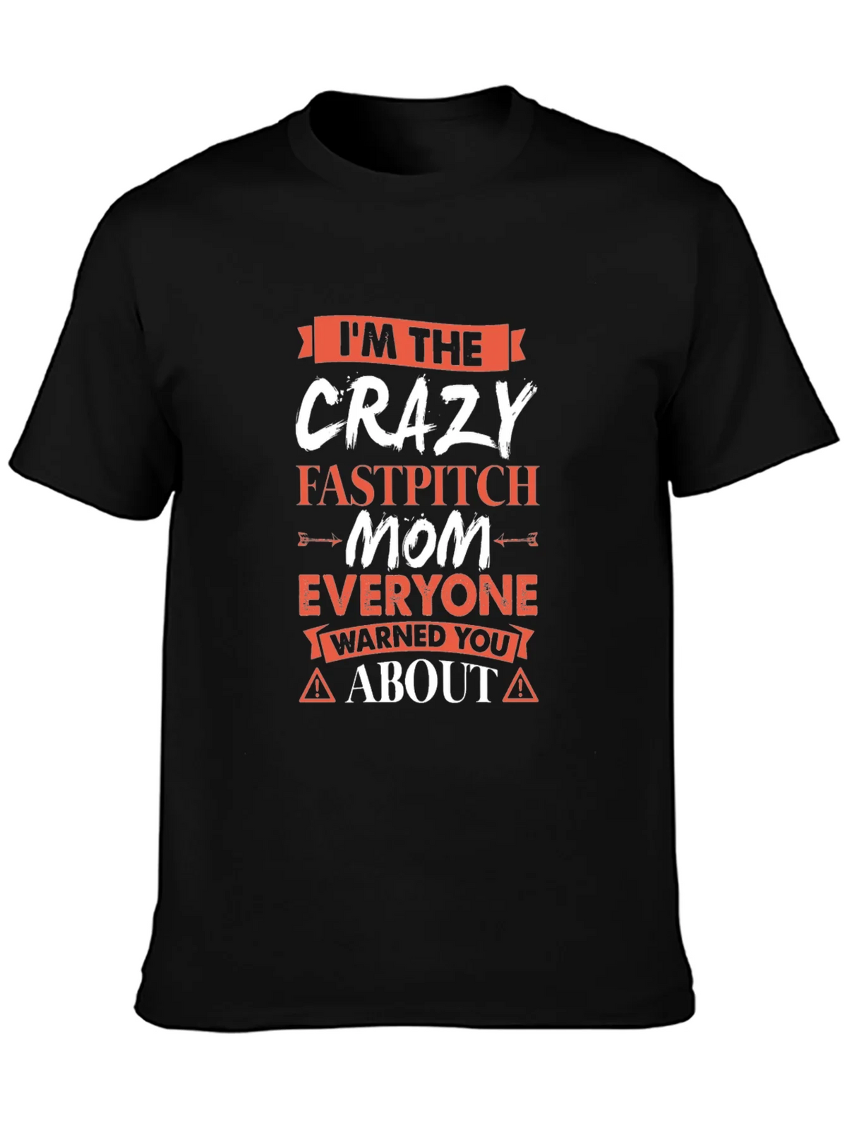 Crazy Fastpitch Mom Graphic Tee product image 3