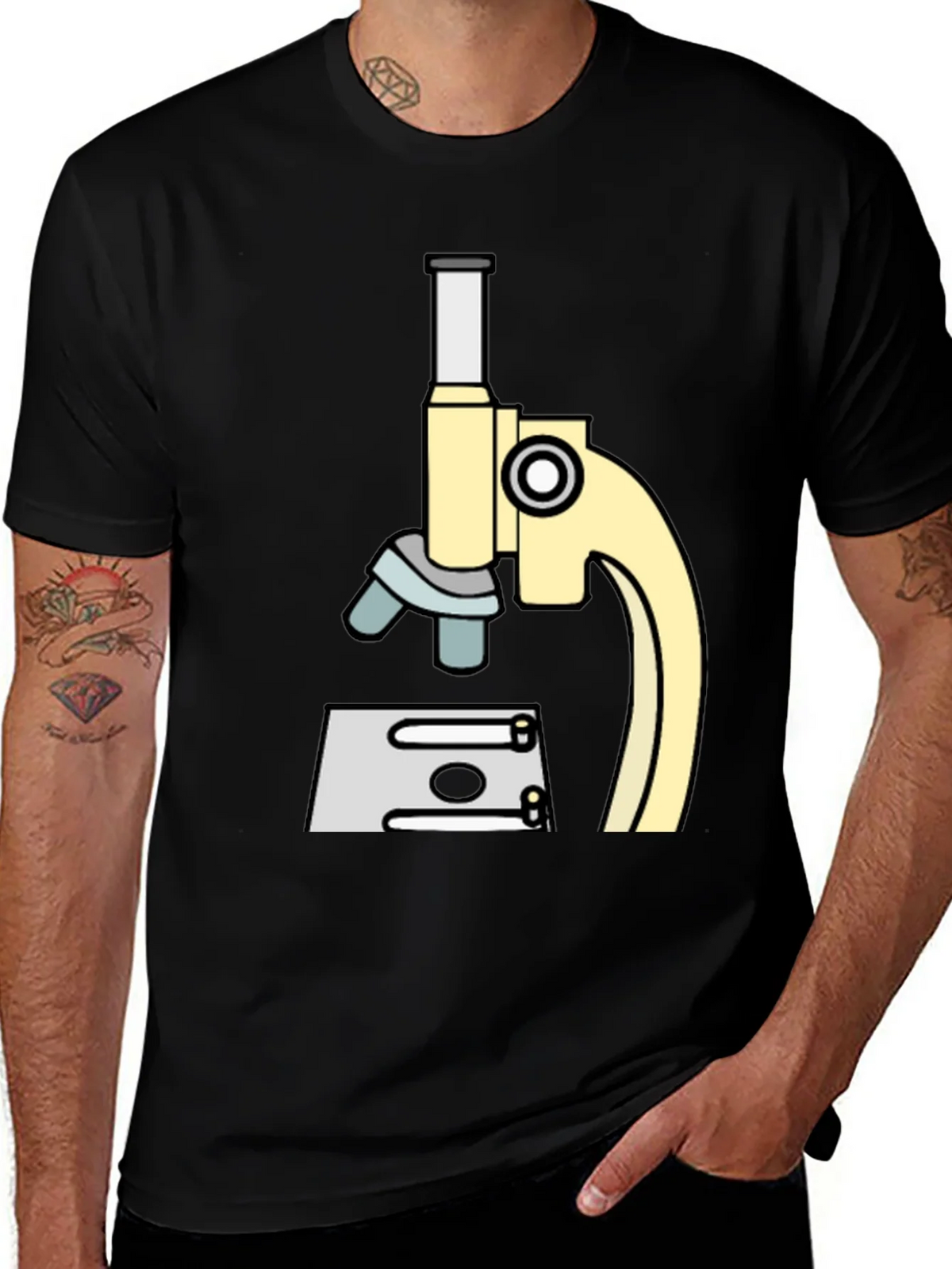 Science Microscope Graphic T-Shirt product image 1