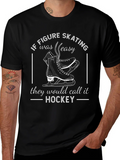 Figure Skating Hockey Graphic Tee product image 1