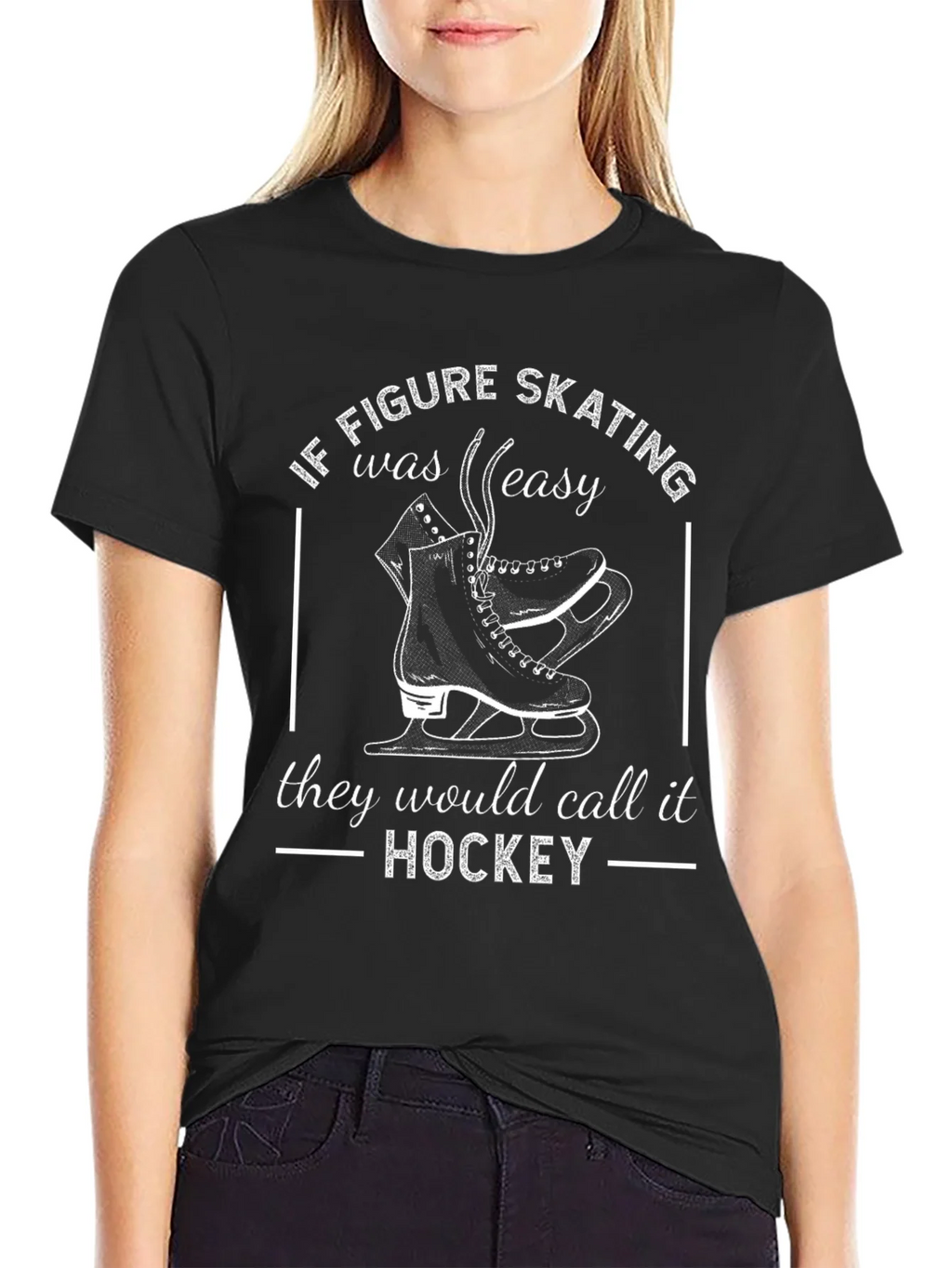 Figure Skating Hockey Graphic Tee product image 2