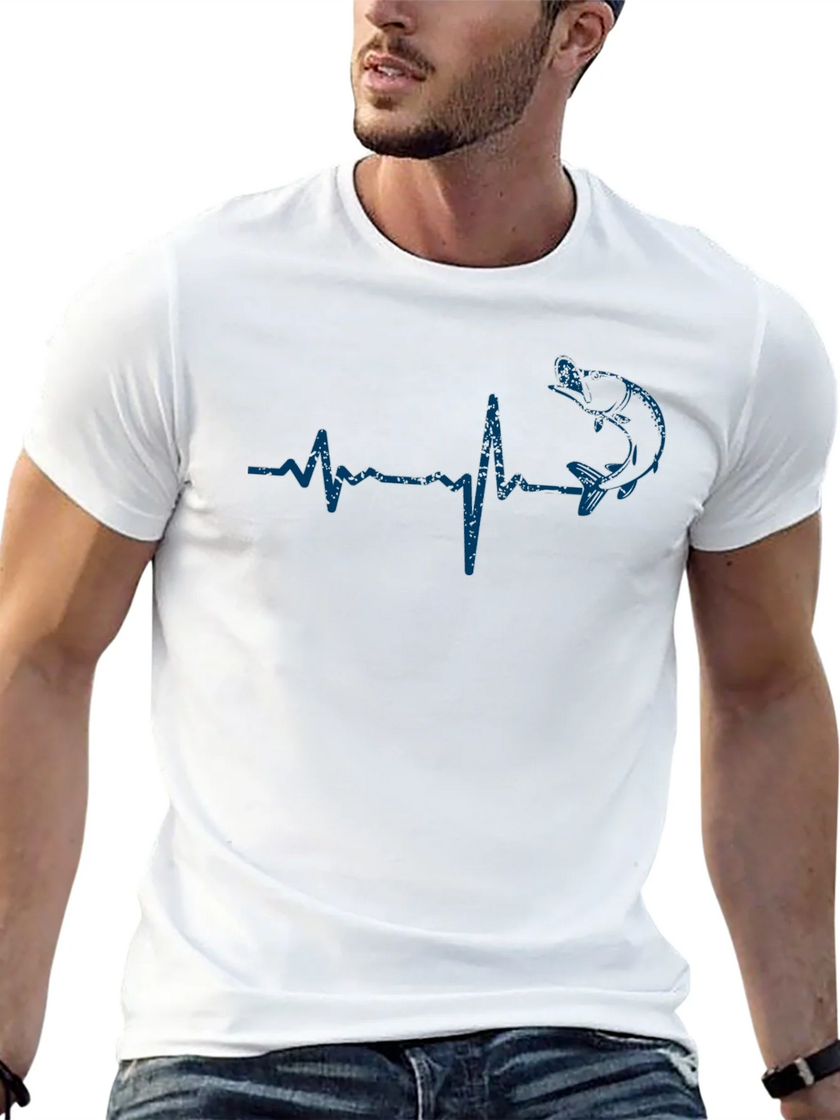Fishing Heartbeat T-Shirt product image 12
