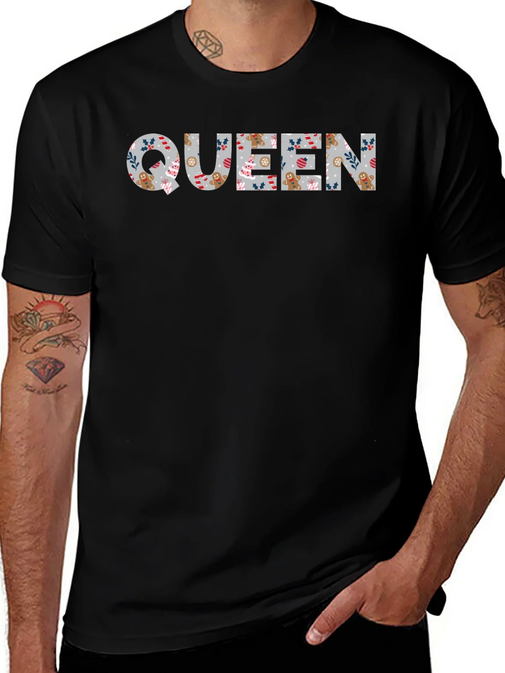 Queen Gingerbread Holiday T-Shirt product image 1