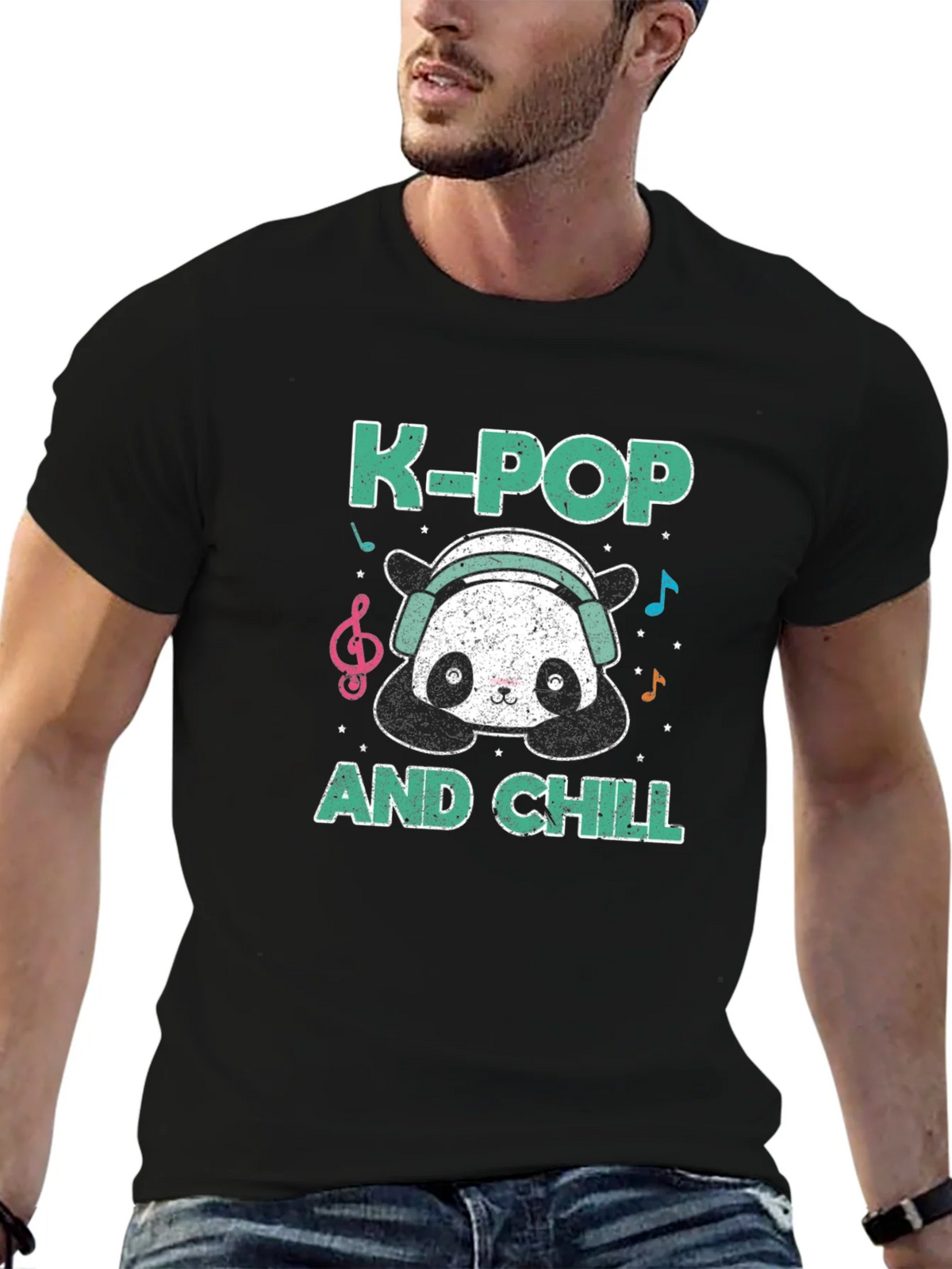 K-Pop and Chill Panda T-Shirt product image 6