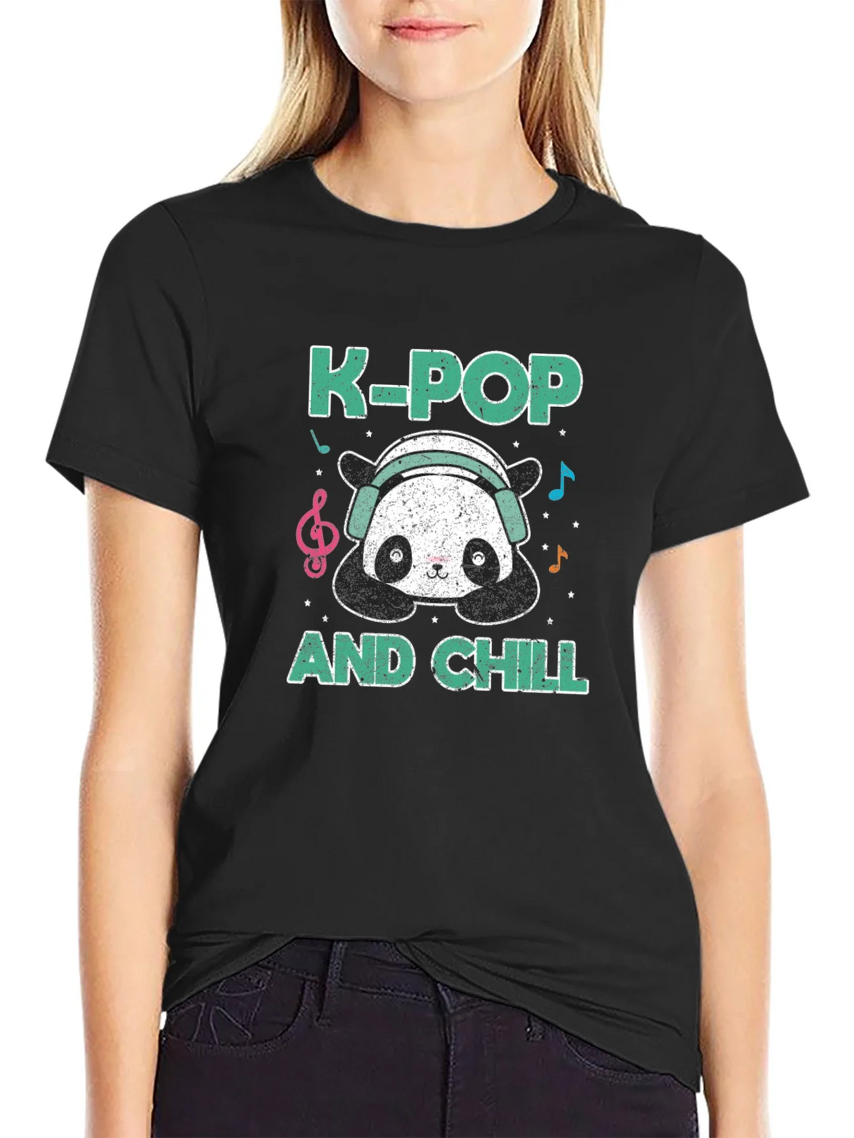 K-Pop and Chill Panda T-Shirt product image 2