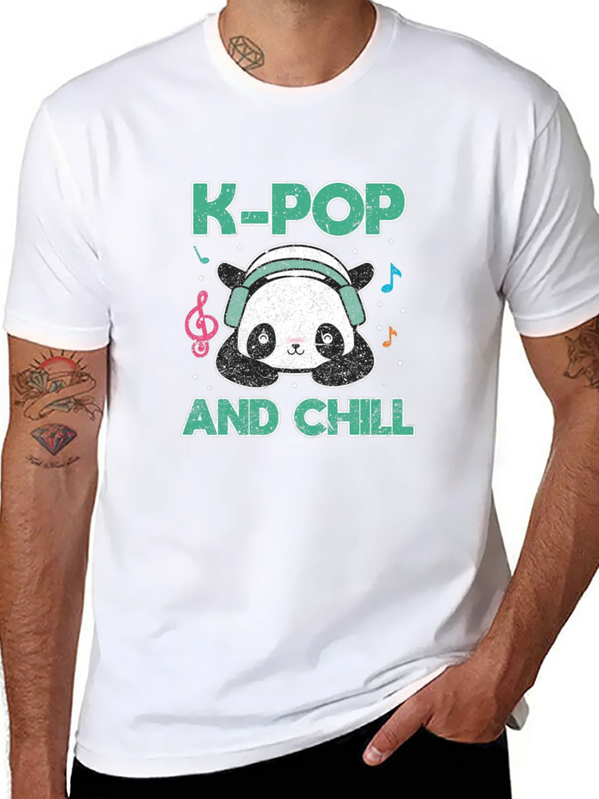 K-Pop and Chill Panda T-Shirt product image 7