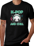 K-Pop and Chill Panda T-Shirt product image 1
