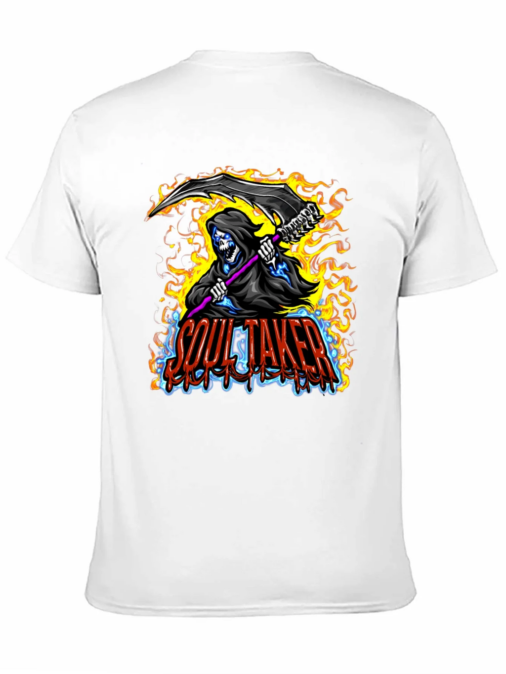 Soul Taker Graphic Print Black T-Shirt product image 10