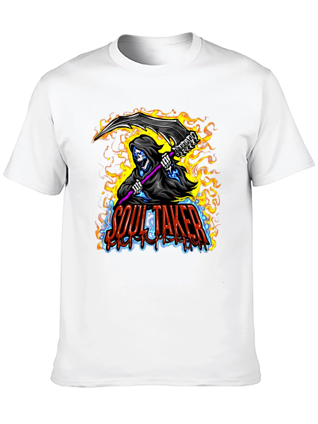 Soul Taker Graphic Print Black T-Shirt product image 9