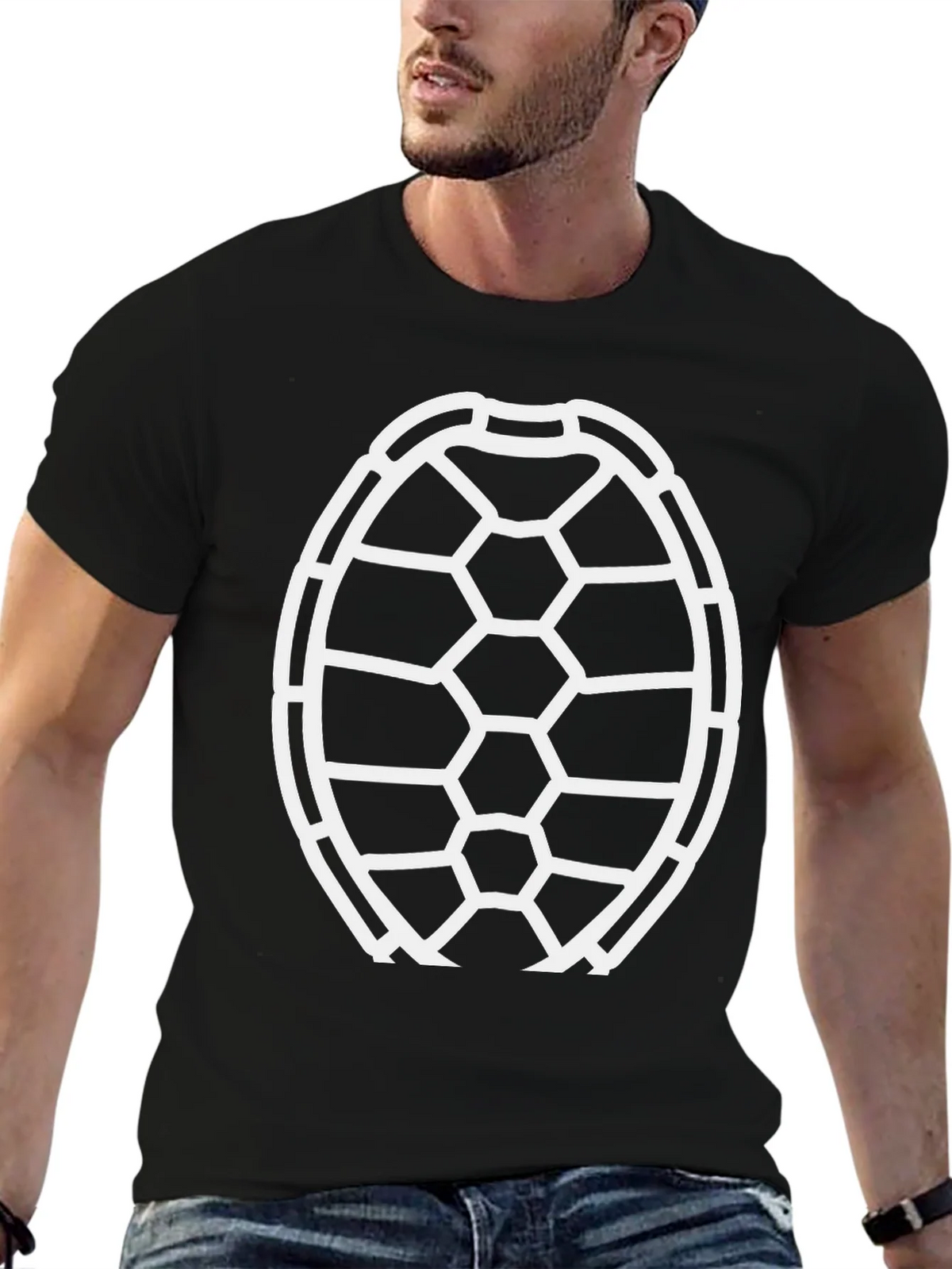 Turtle Shell Graphic T-Shirt - Black product image 4
