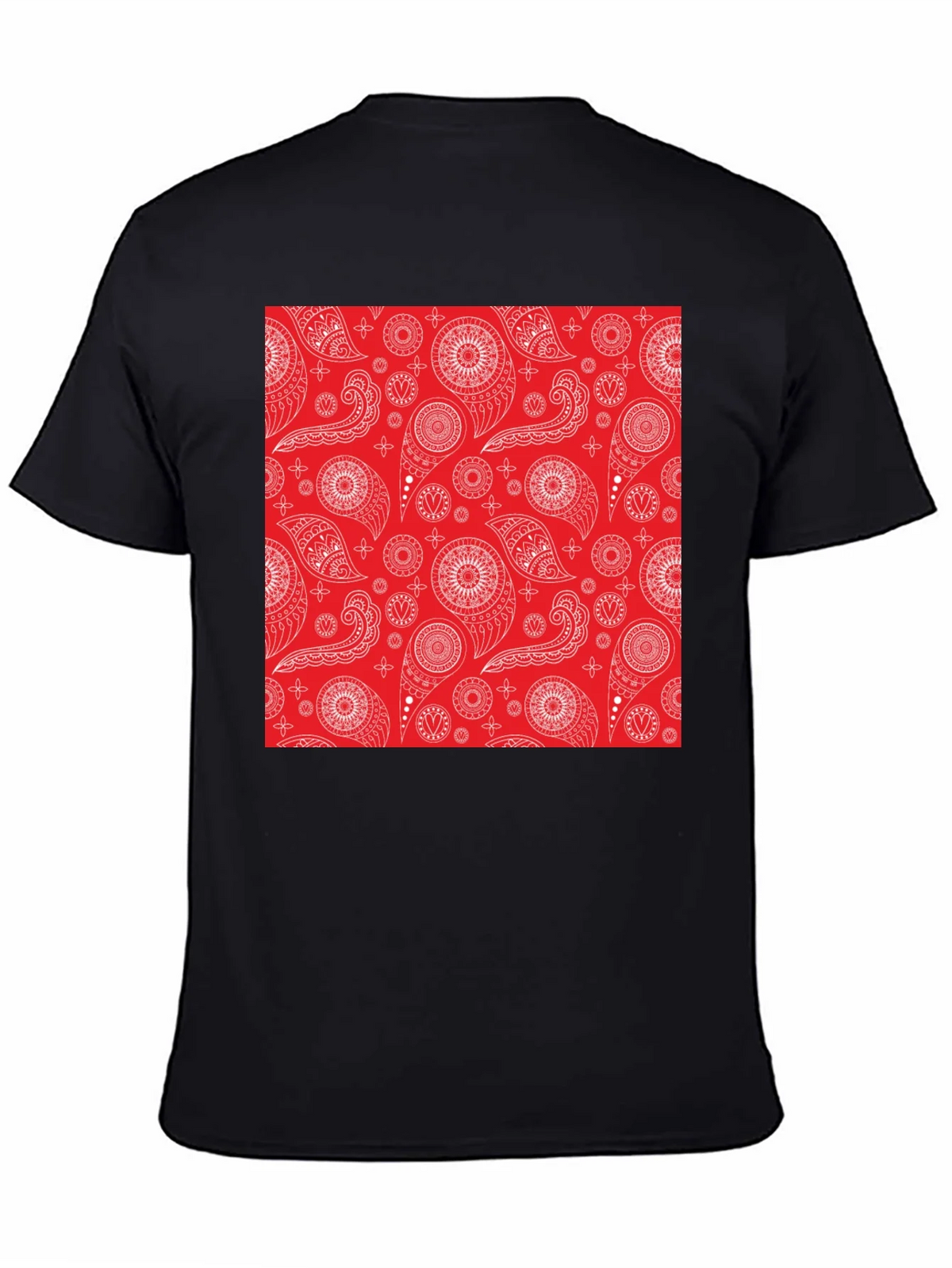 Red Bandana Pattern Tee - Classic Style product image 1