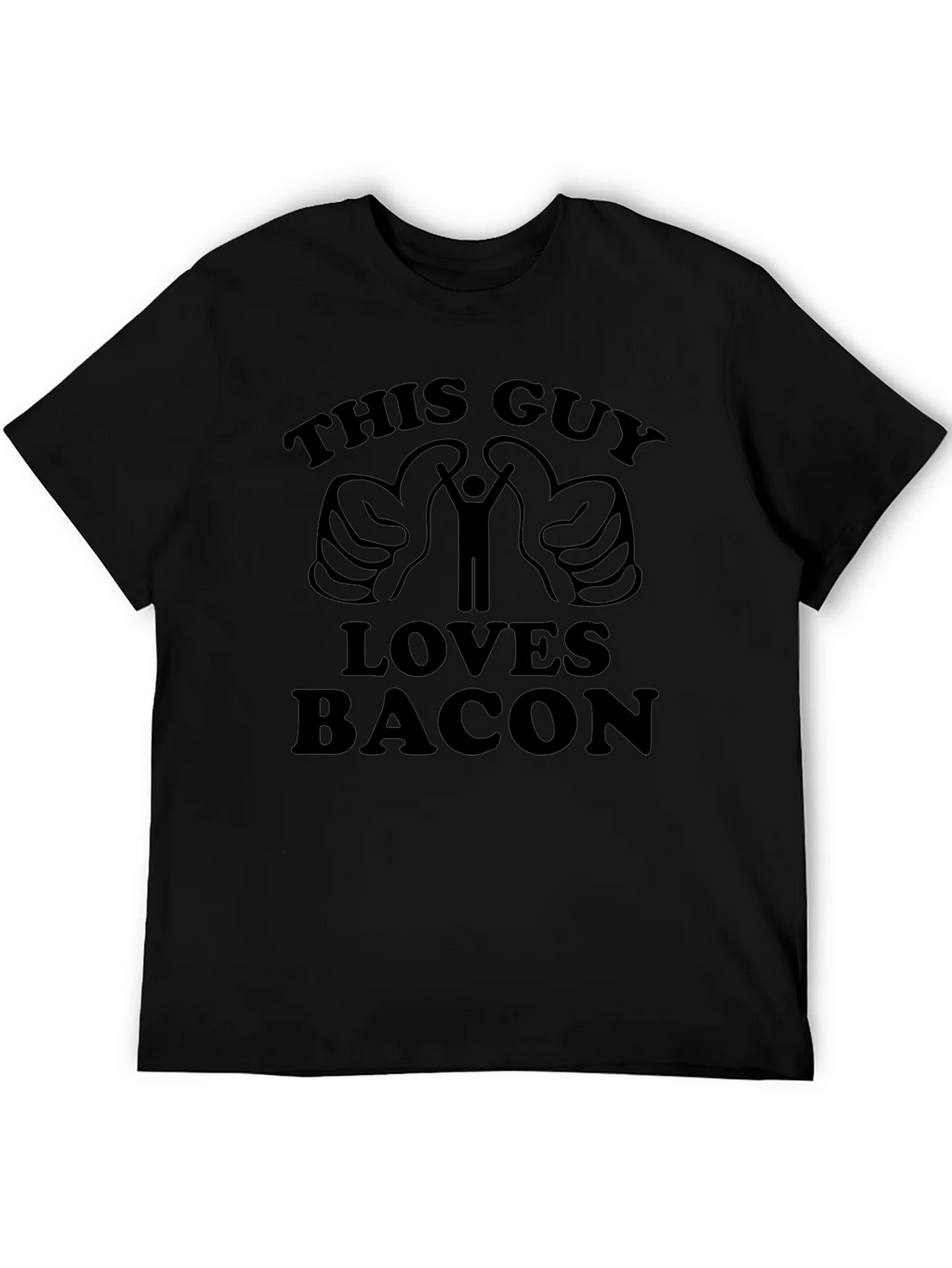 This Guy Loves Bacon T-Shirt - Funny Graphic Tee product image 5