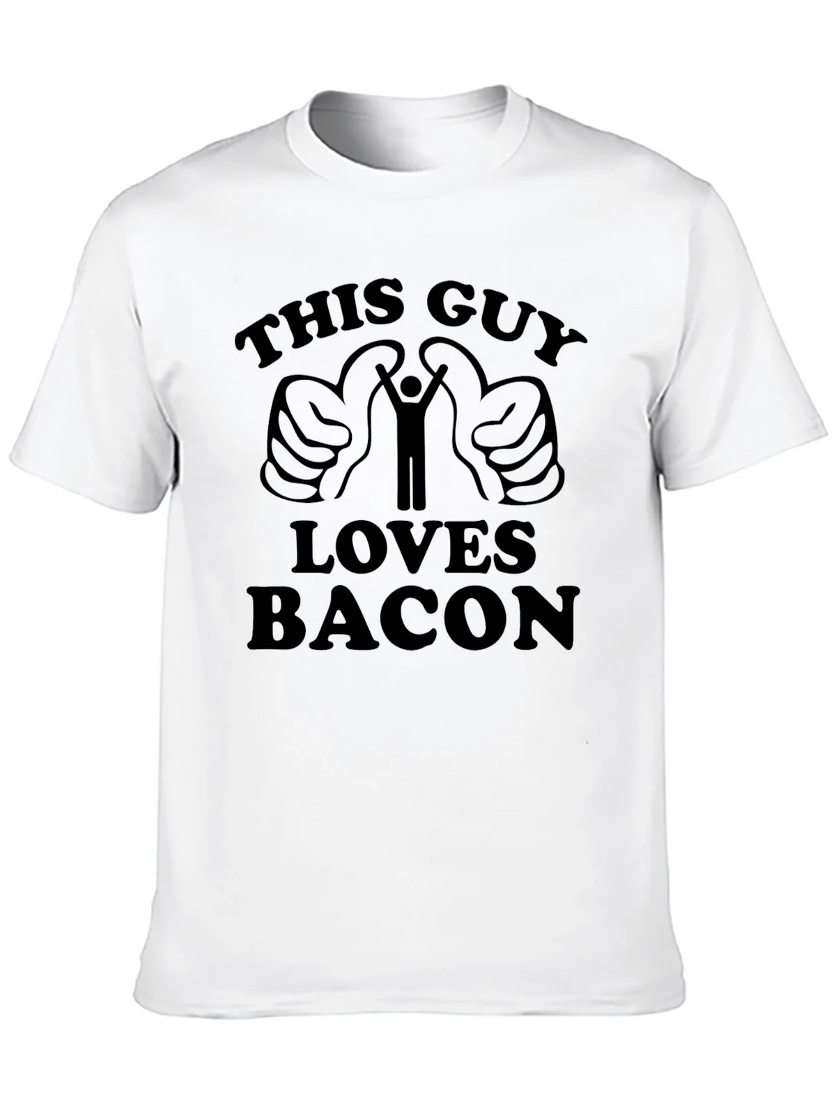 This Guy Loves Bacon T-Shirt - Funny Graphic Tee product image 9