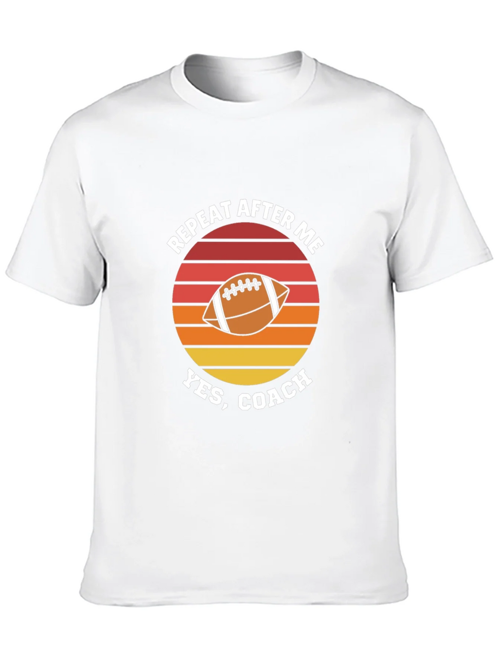 Repeat After Me Yes Coach Football Graphic T-Shirt product image 9