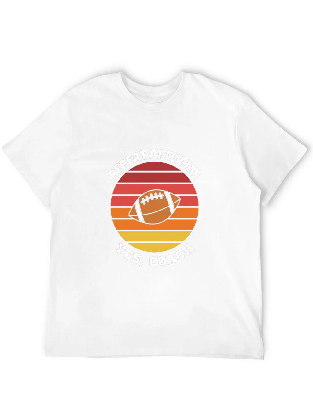 Repeat After Me Yes Coach Football Graphic T-Shirt product image 11