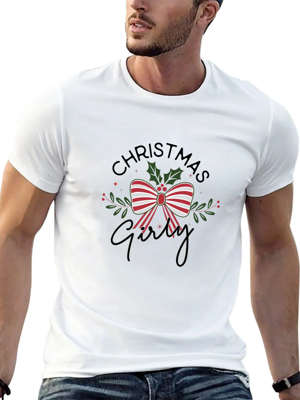 Christmas Girly T-Shirt Holiday Festive Tee product image 12