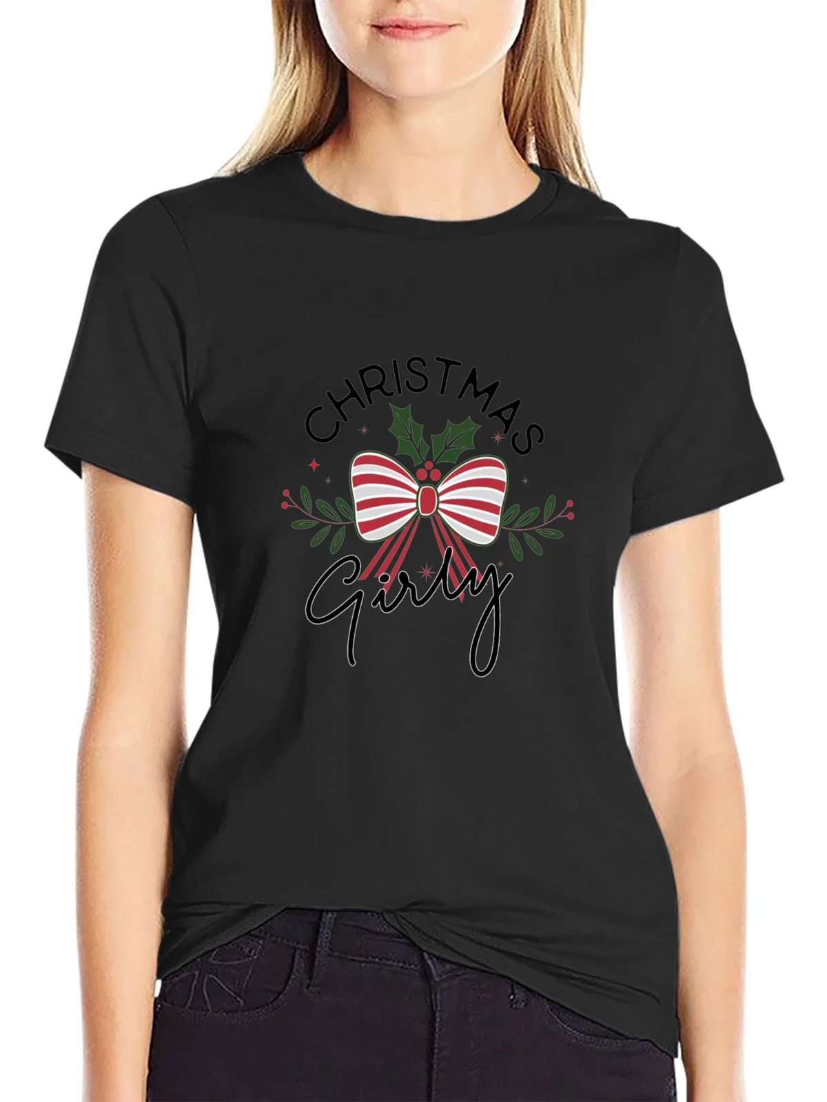 Christmas Girly T-Shirt Holiday Festive Tee product image 2