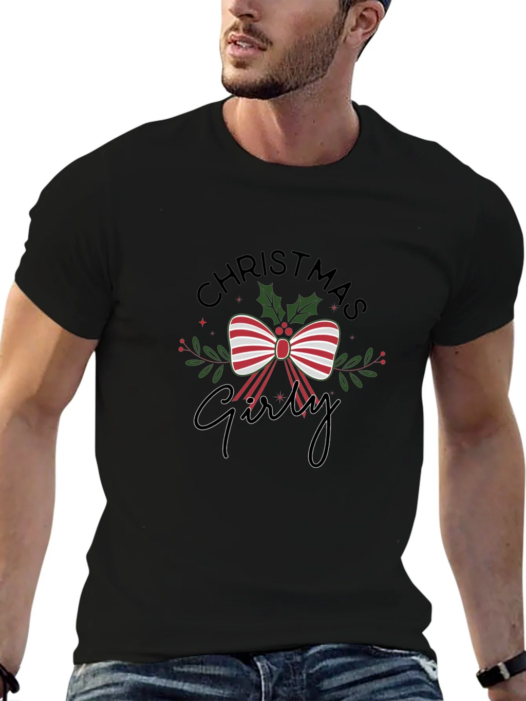 Christmas Girly T-Shirt Holiday Festive Tee product image 6