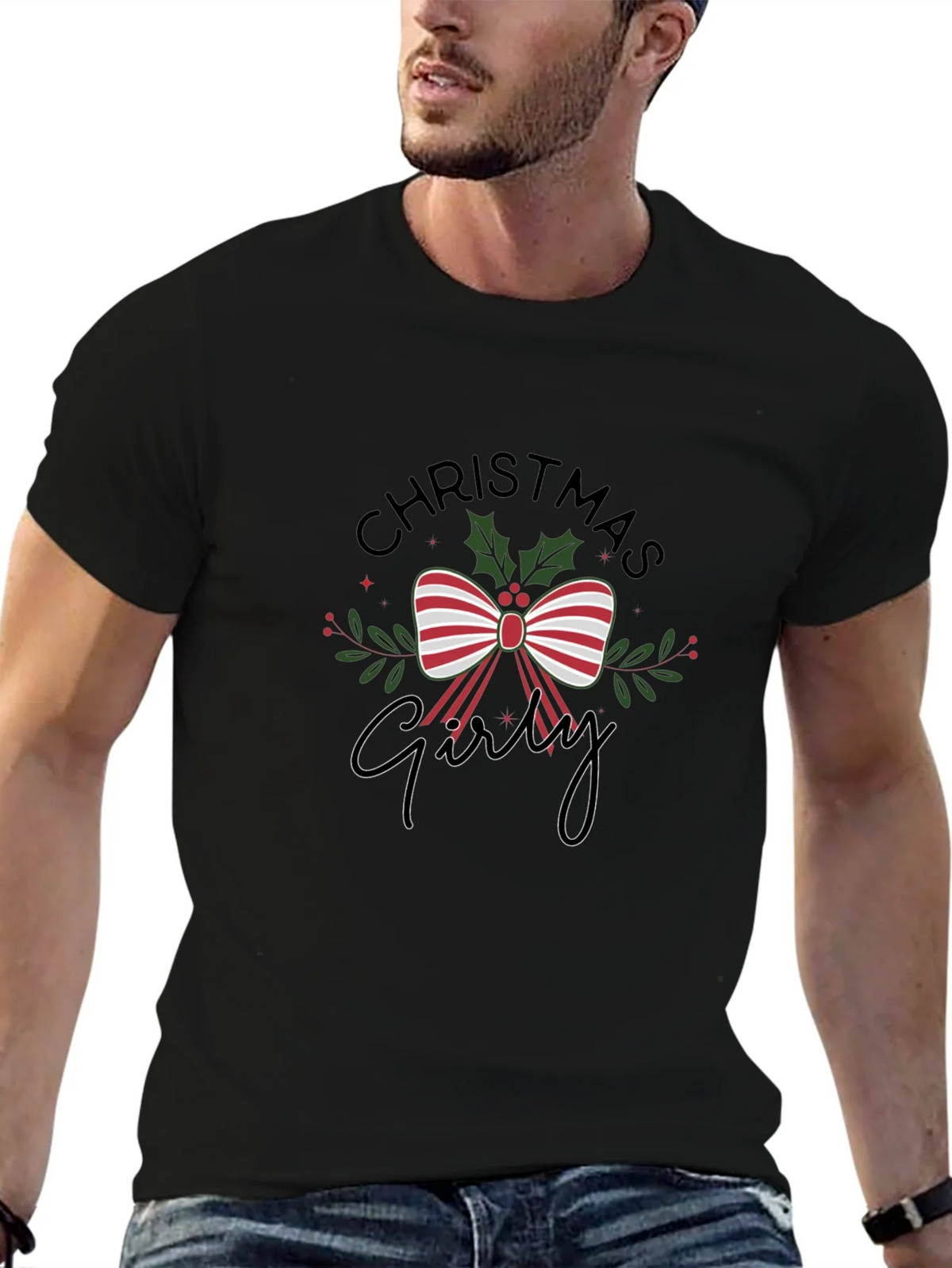 Christmas Girly T-Shirt Holiday Festive Tee product image 6