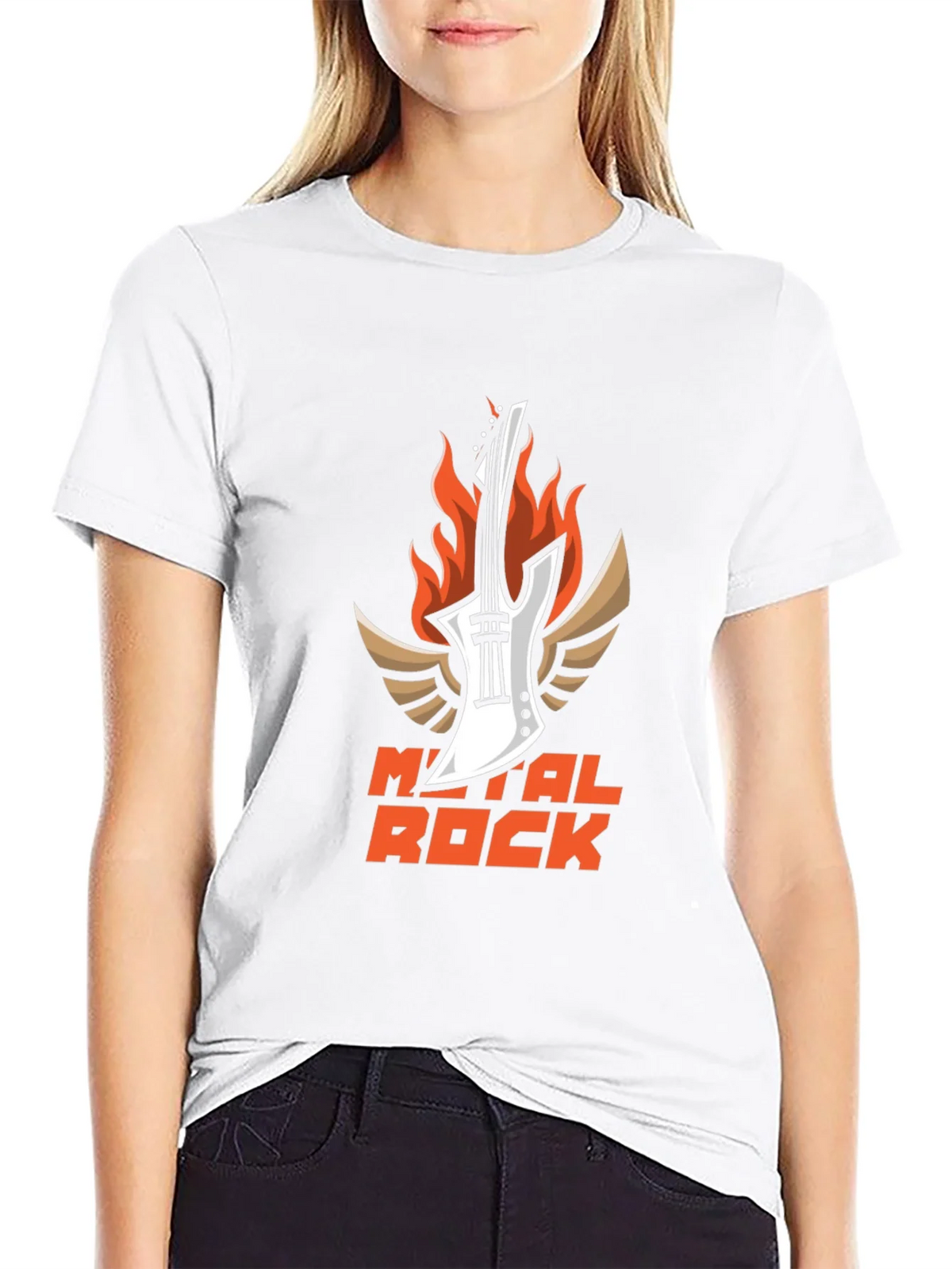 Metal Rock Guitar T-Shirt - Black product image 8