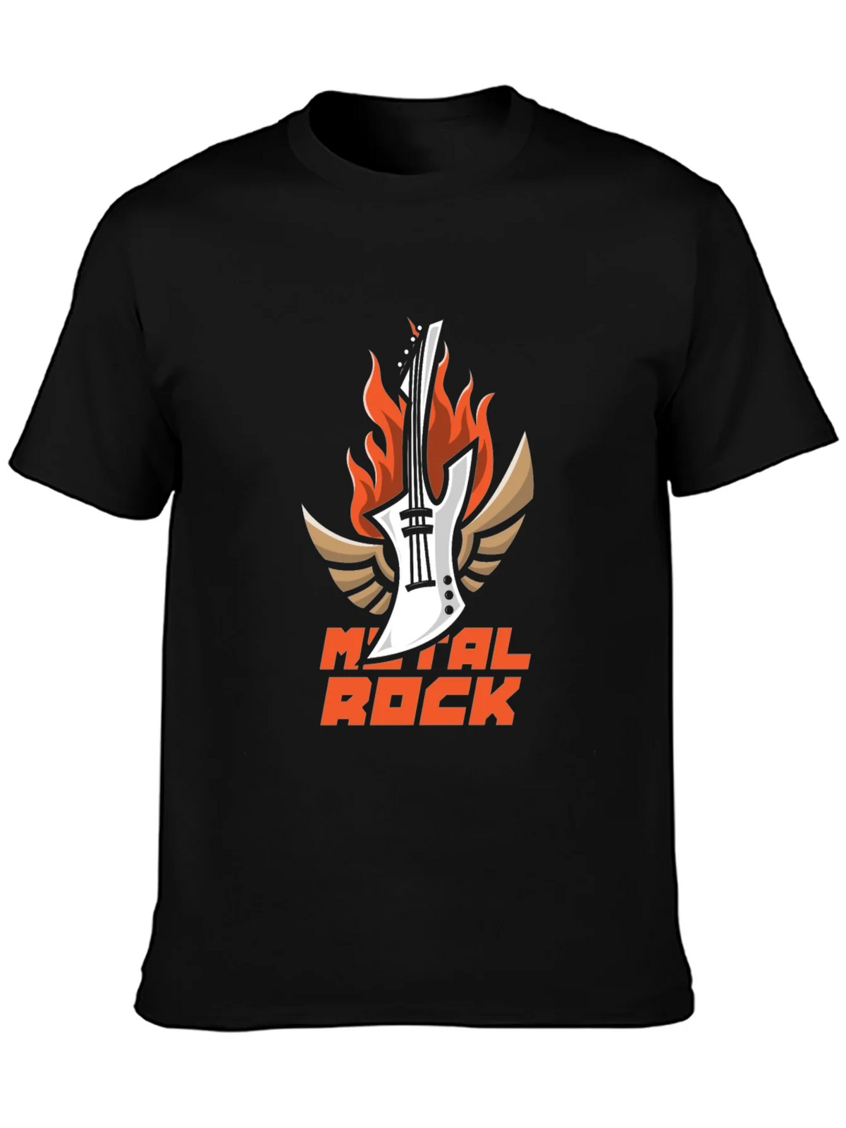 Metal Rock Guitar T-Shirt - Black product image 3