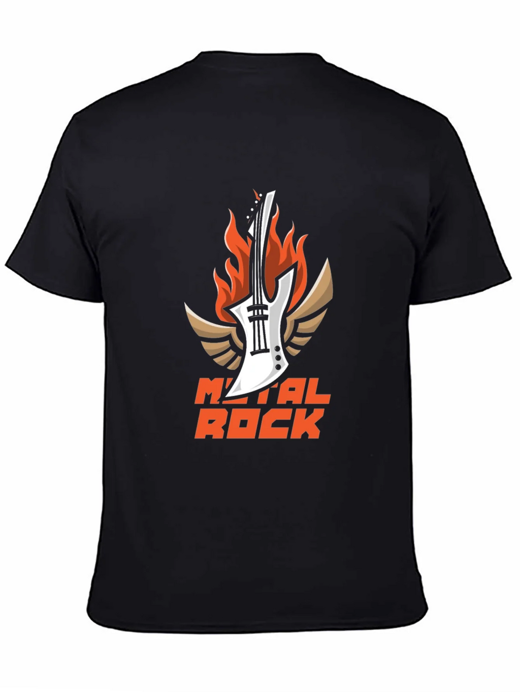 Metal Rock Guitar T-Shirt - Black product image 4