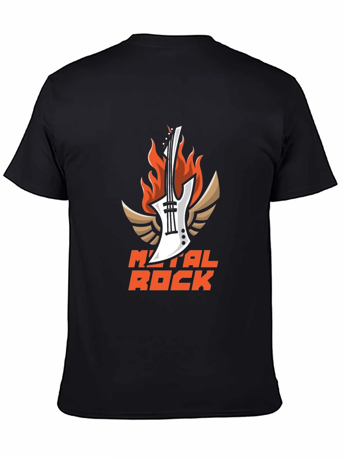 Metal Rock Guitar T-Shirt - Black product image 4