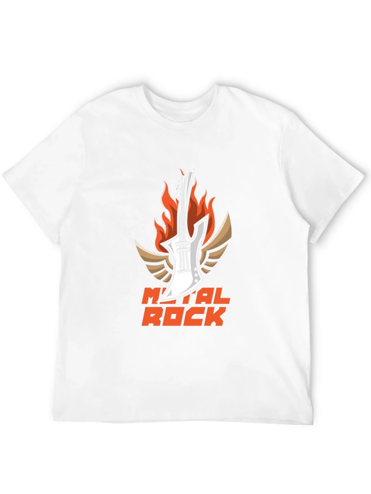 Metal Rock Guitar T-Shirt - Black product image 11