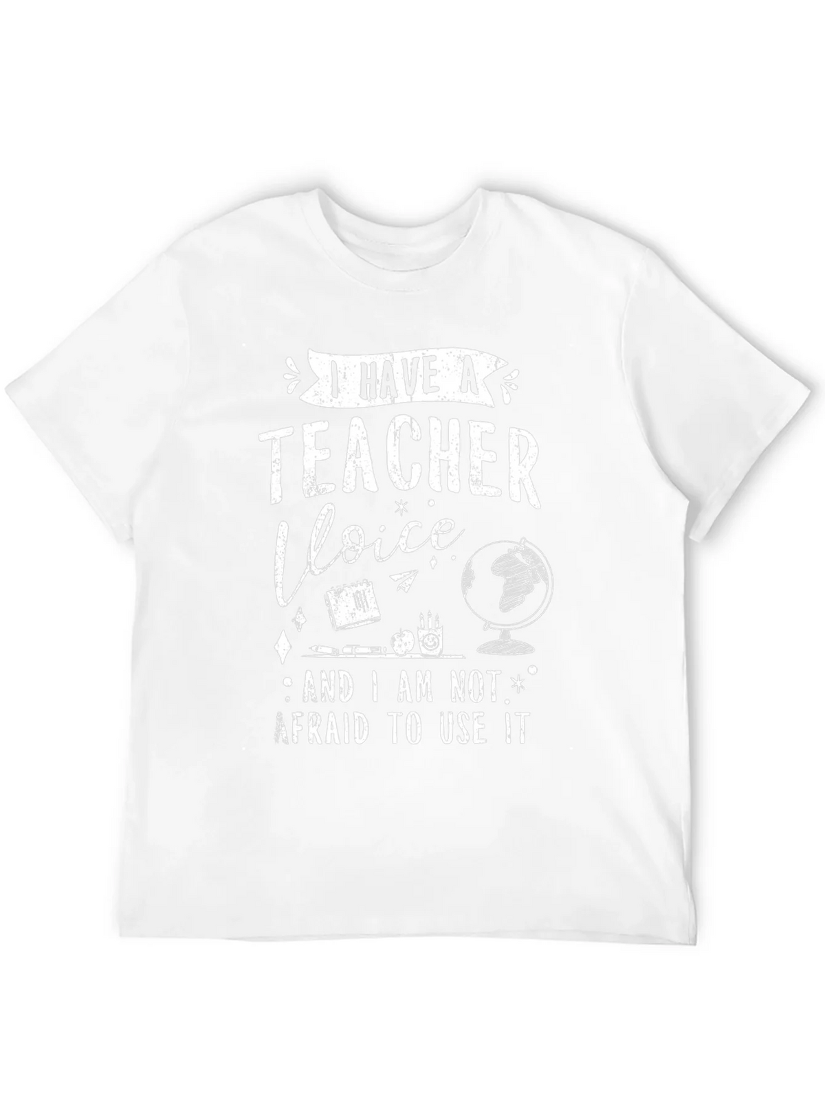 I Have A Teacher Voice Black Graphic Tee product image 11