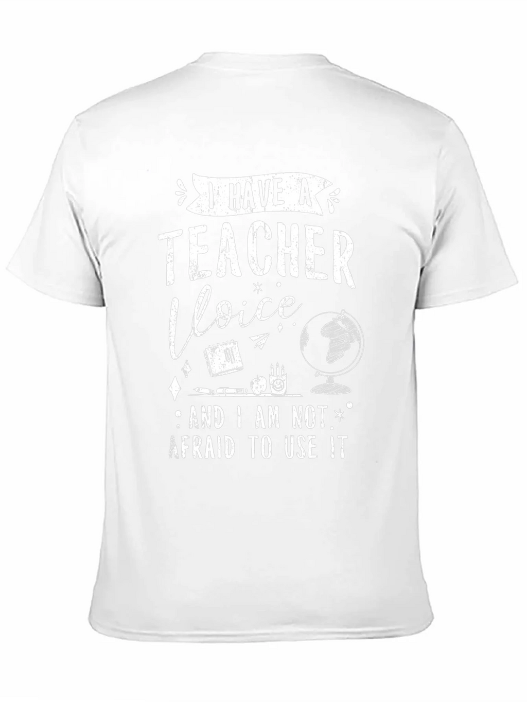 I Have A Teacher Voice Black Graphic Tee product image 10