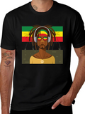 Rasta Man Graphic Tee - Peace & Love Vibes product image 1