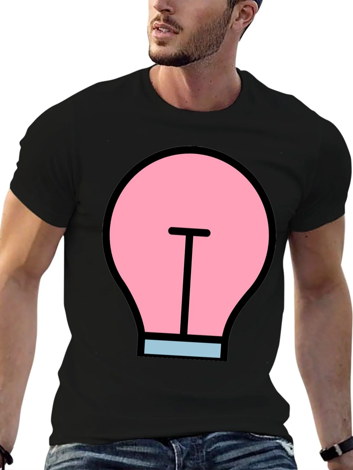 Funky Light Bulb Graphic Tee product image 6