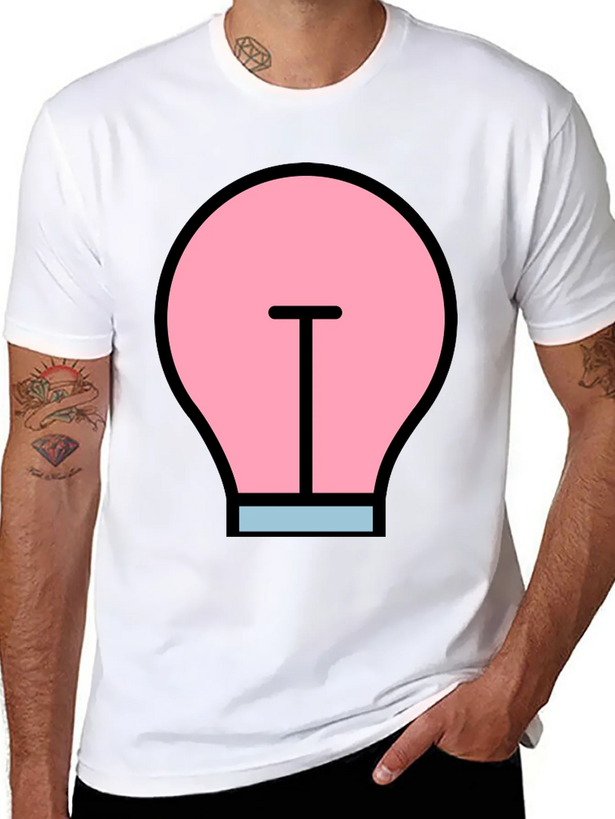 Funky Light Bulb Graphic Tee product image 7