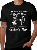 Softball Catchers Mom Graphic T-Shirt product image 1