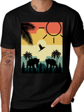 Sunset Bear Silhouette Graphic Tee product image 1