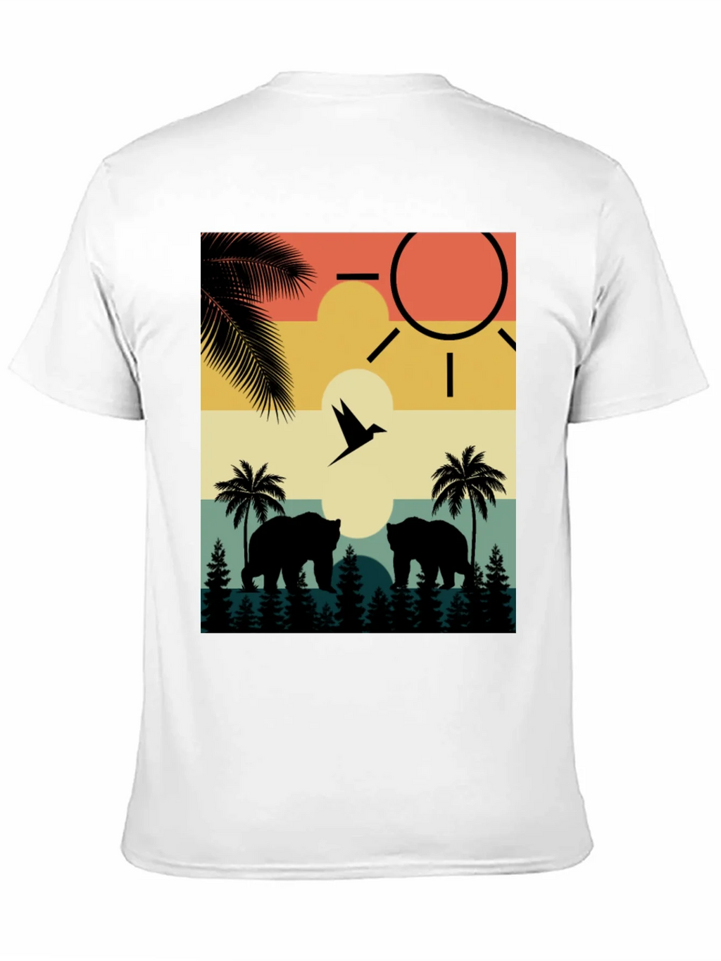 Sunset Bear Silhouette Graphic Tee product image 8