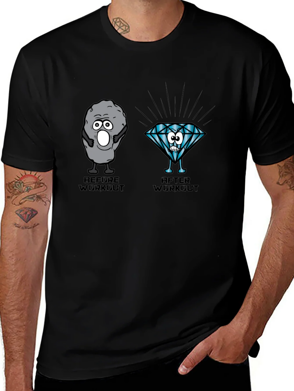 Workout Transformation Graphic Tee product image 1