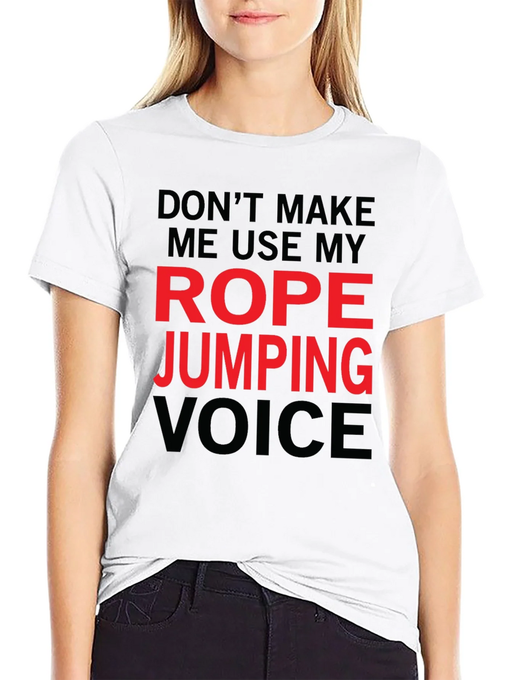 Rope Jumping Voice Funny T-Shirt product image 7