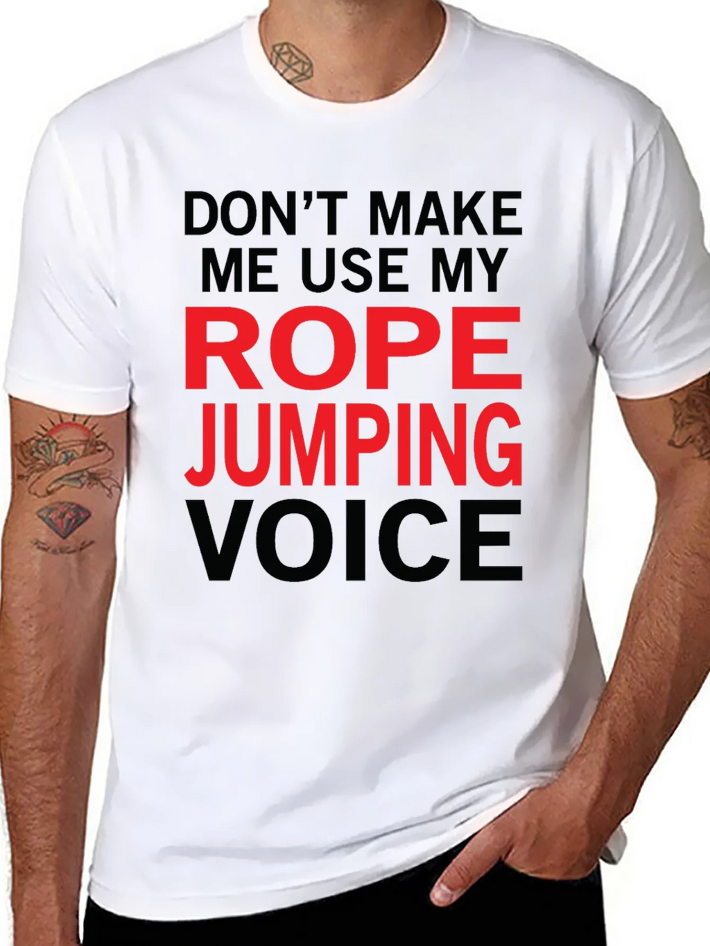 Rope Jumping Voice Funny T-Shirt product image 6