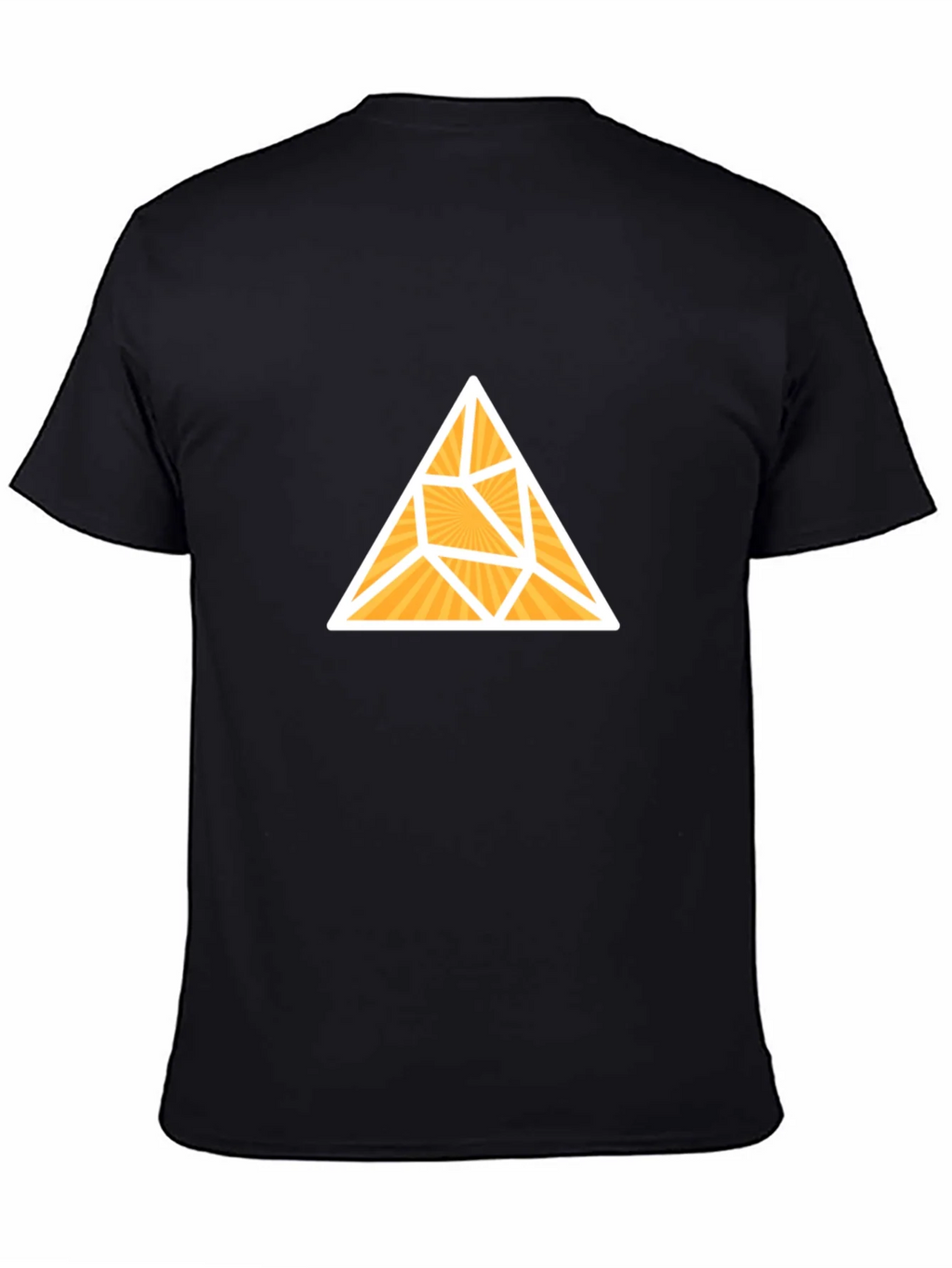 Geometric Triangle Graphic Tee - Stylish Black T-Shirt product image 3