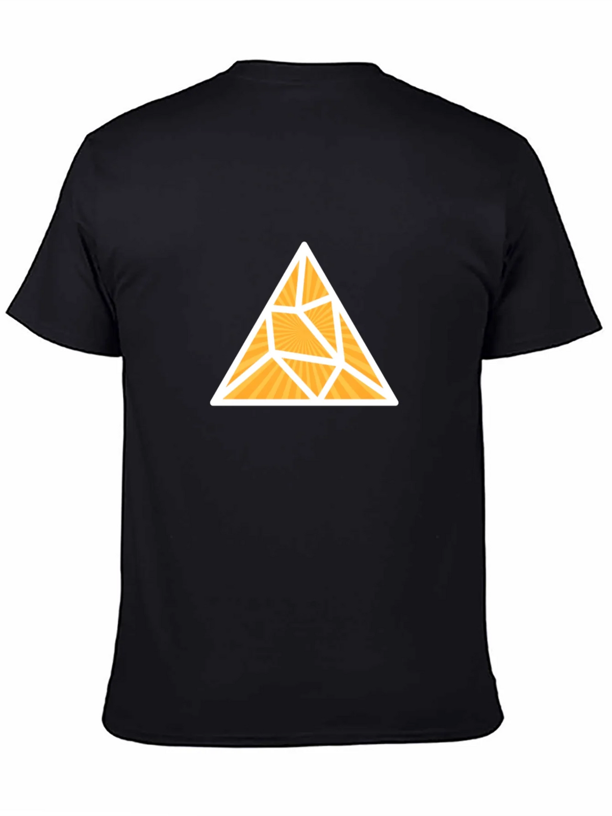 Geometric Triangle Graphic Tee - Stylish Black T-Shirt product image 3
